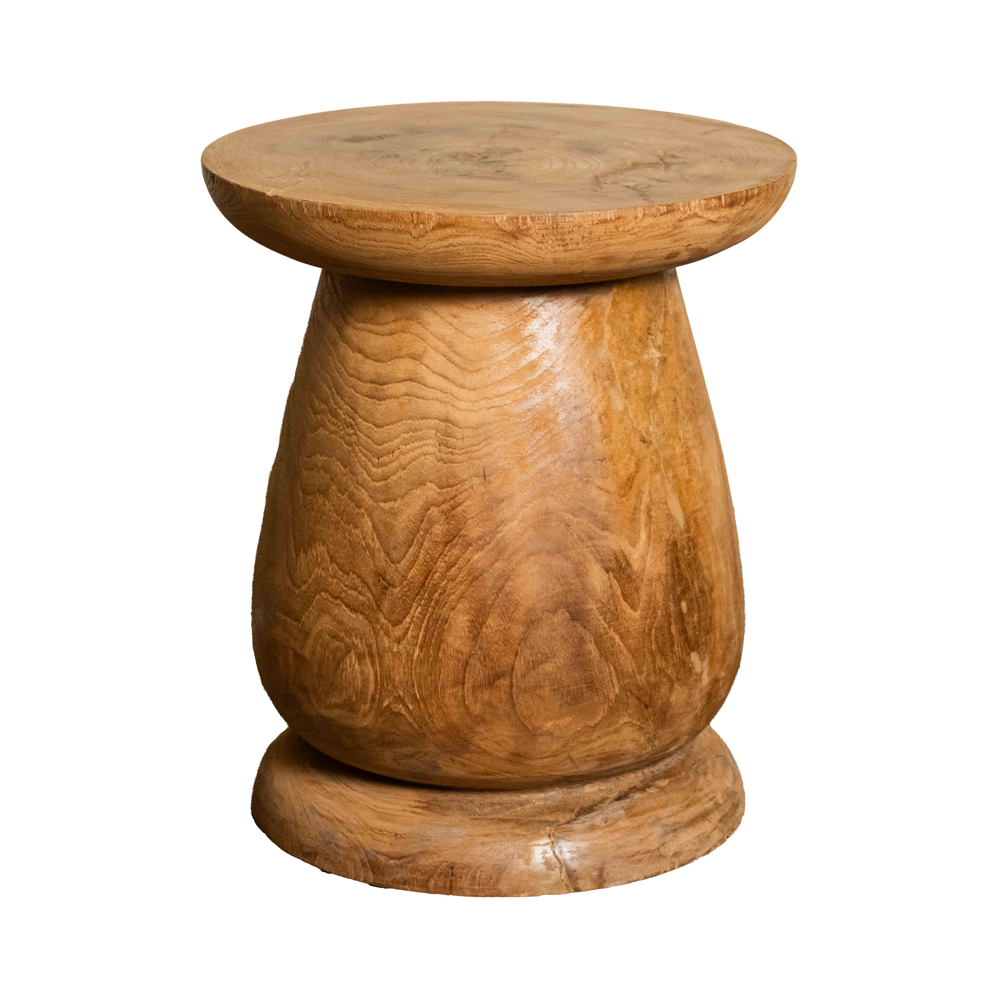 Teak Vase Stool